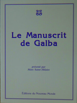 cover image of Le manuscrit de Galba